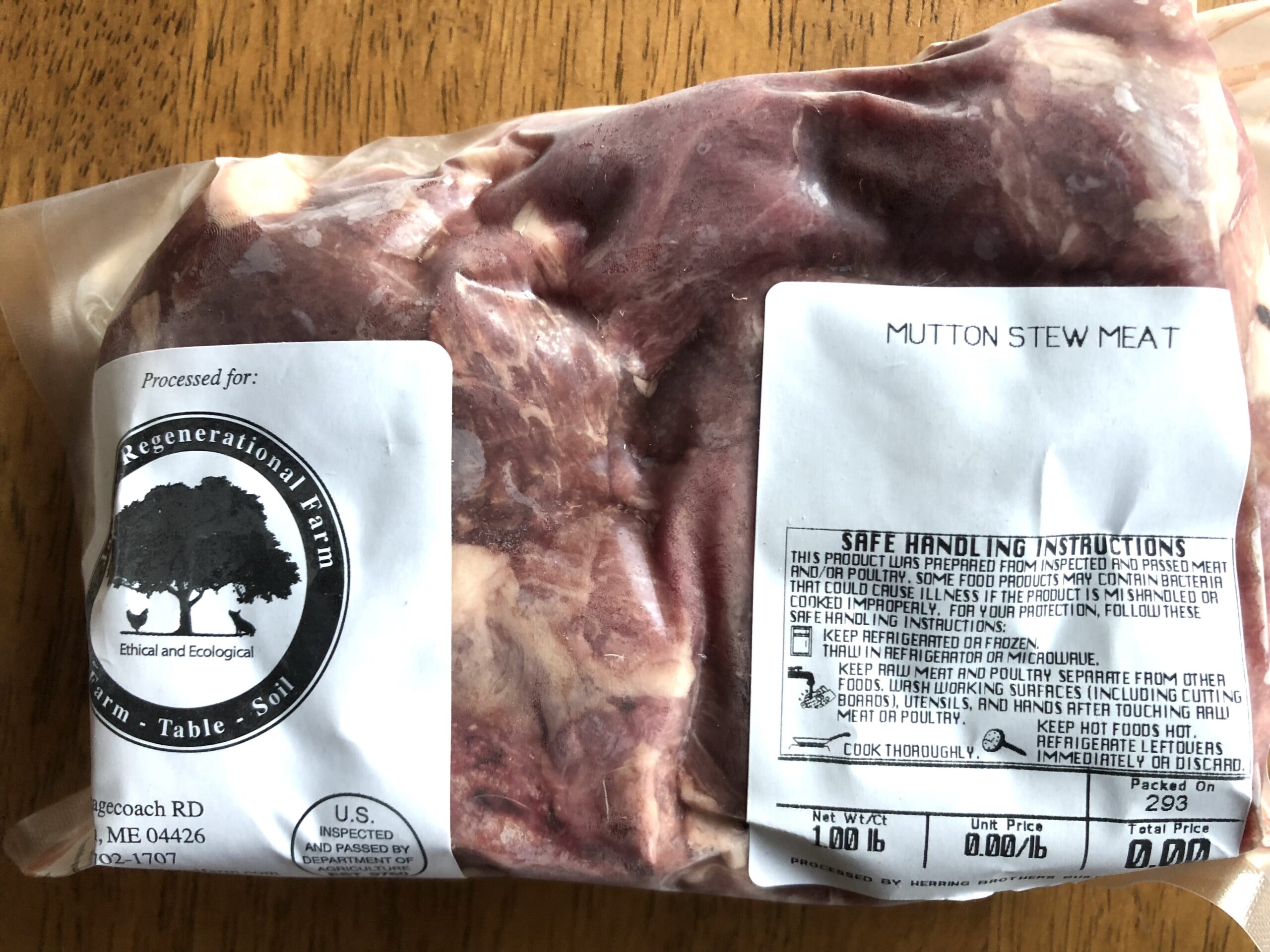 Mutton Stew Meat - Jackson Regenerational Farm